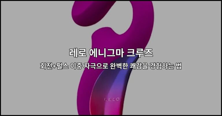 레로 에니그마 크루즈 회전+펄스 이중 자극으로 완벽한 쾌감을 경험하는 법