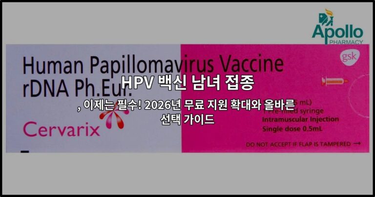 HPV 백신 남녀 접종, 이제는 필수! 2026년 무료 지원 확대와 올바른 선택 가이드