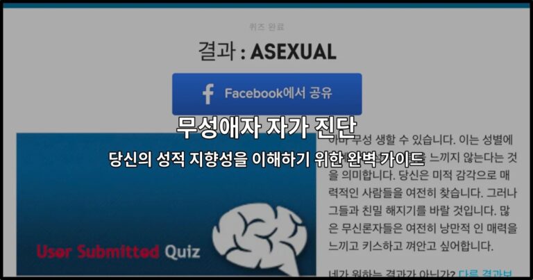 무성애자 자가 진단: 당신의 성적 지향성을 이해하기 위한 완벽 가이드