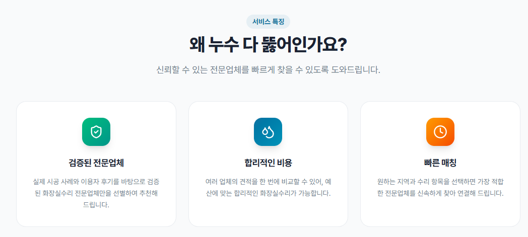 막힌 배관을 뚫어내는 전문 누수 수리 서비스를 소개하는 썸네일 이미지