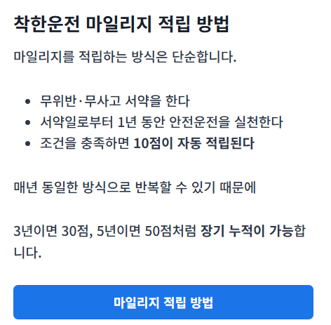 착한운전 마일리지 신청 방법과 혜택을 안내하는 썸네일 이미지